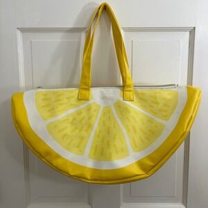 ban.do bando Lemon Slice Tote Bag Large Insulated Beach Summer Resort Cruise